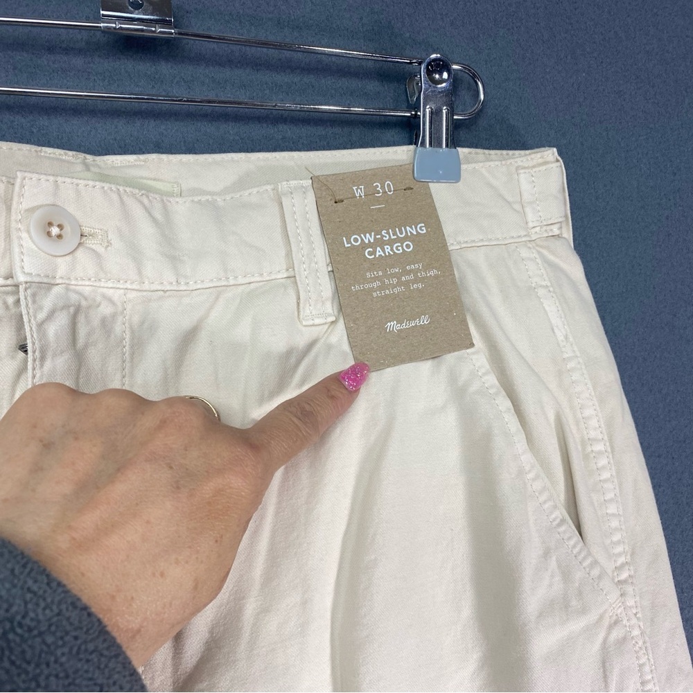 Madewell NWT Low Slung Straight Cargo Pants Size 30 - Picture 6 of 12